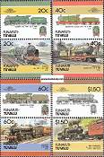 Známky Tuvalu Funafuti 1986 Lokomotívy séria MNH - Kliknutím na obrázok zatvorte -